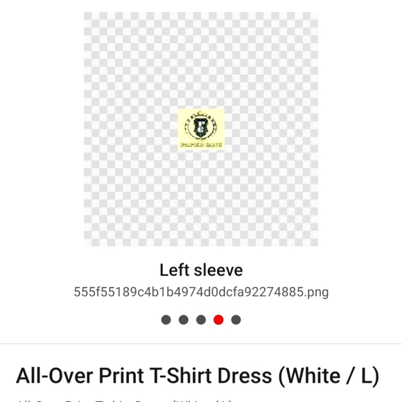 ALL-OVER print T-shirt Dress - Picture 4 of 5